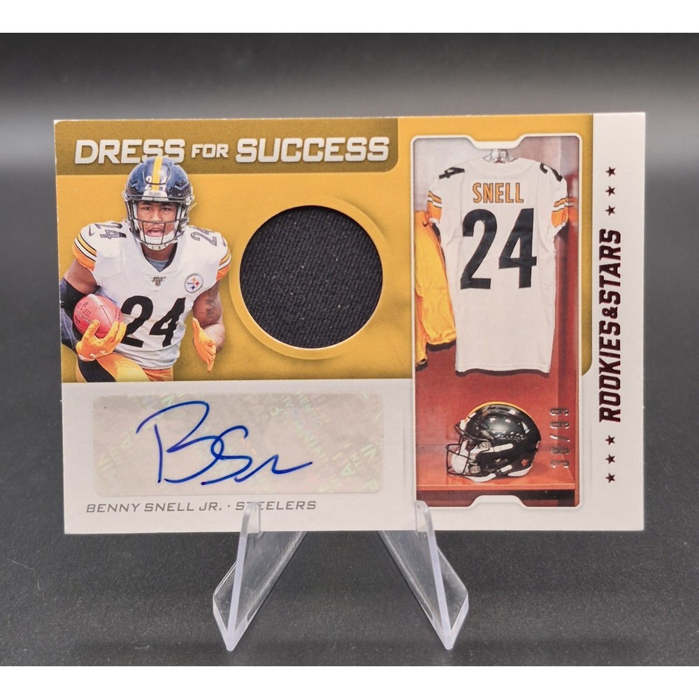 2019 Rookies & Stars Benny Snell Jr #DFS-BS Dress For Success Auto Relic /99 RC